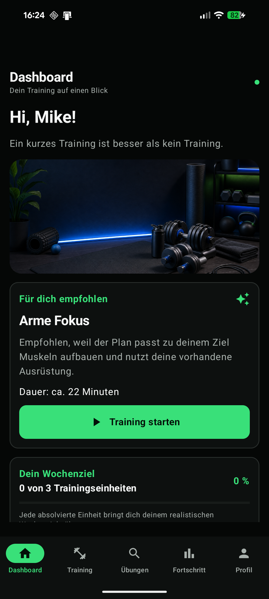 Gym Buddy App Screenshot