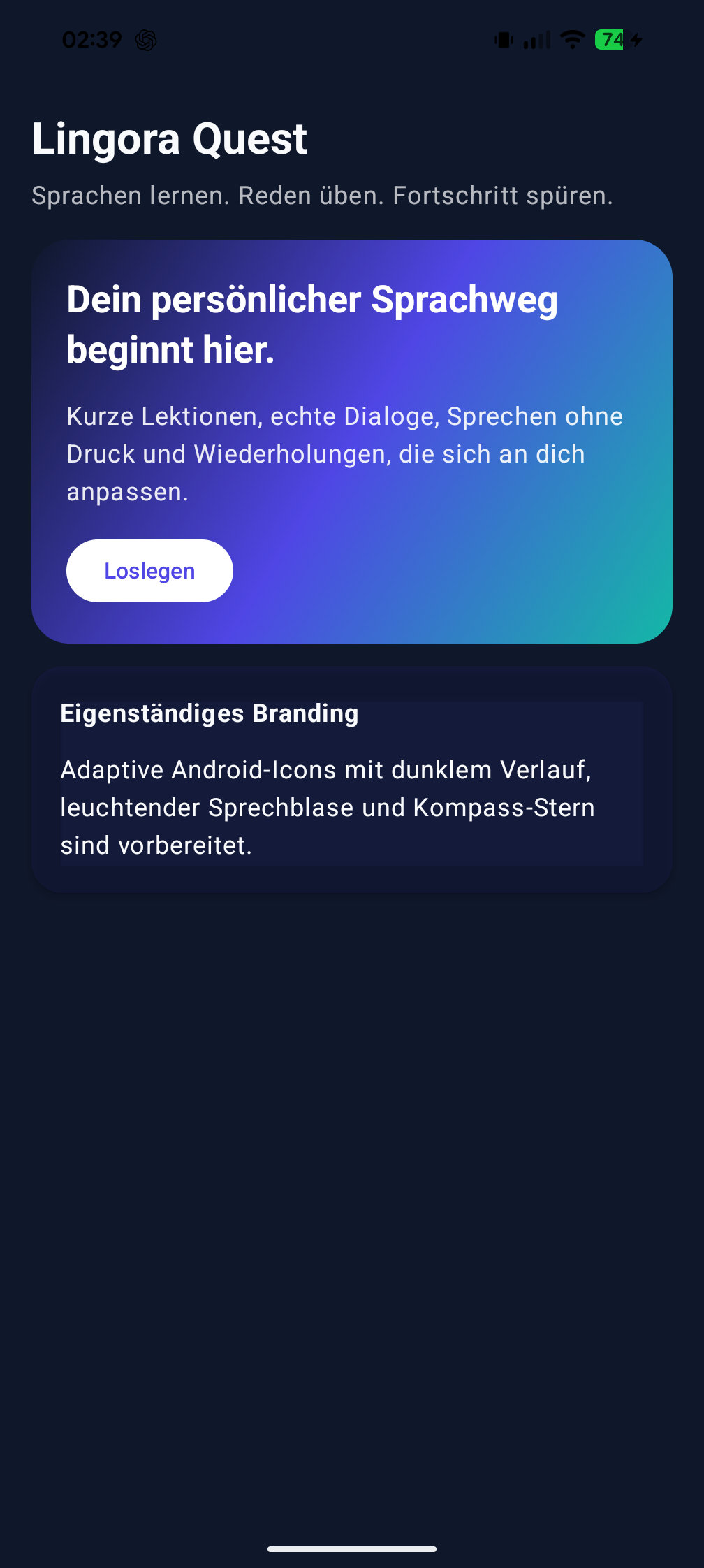 Echter LingoQuest App Screenshot